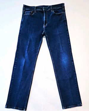 Orvis 1856 Men’s 38x34 Blue Medium Wash Denim Jeans Straight Leg Stretch
